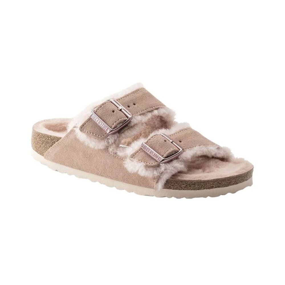 Birkenstock Arizona Shearling Suede Sandal